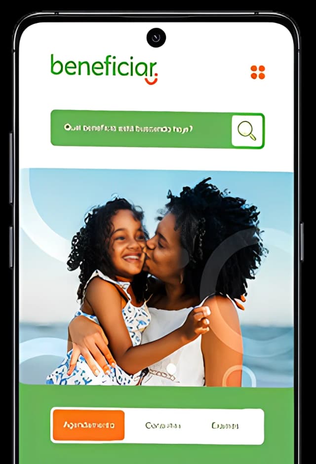 App Beneficiar no celular